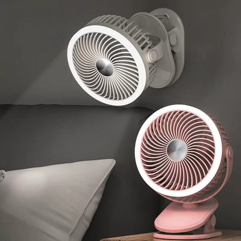 Portable fan with clip