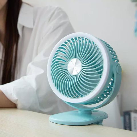 Portable fan with clip
