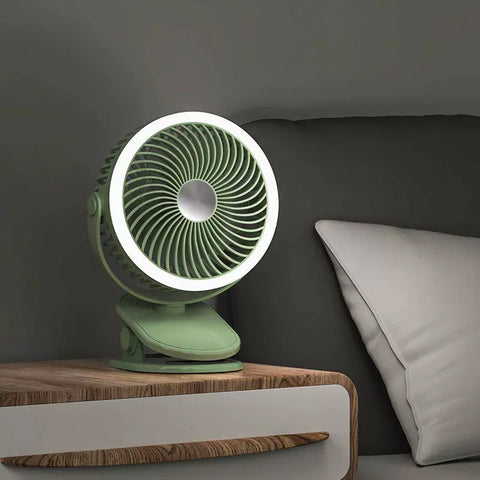 Portable fan with clip
