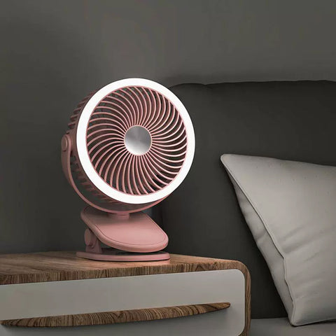 Portable fan with clip
