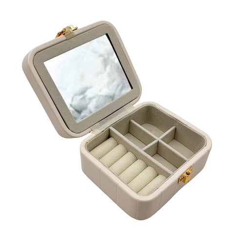 Шкатулка для украшений с зеркалом 12×10×6.5 см