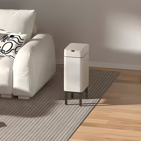 Sensor trash can with high legs