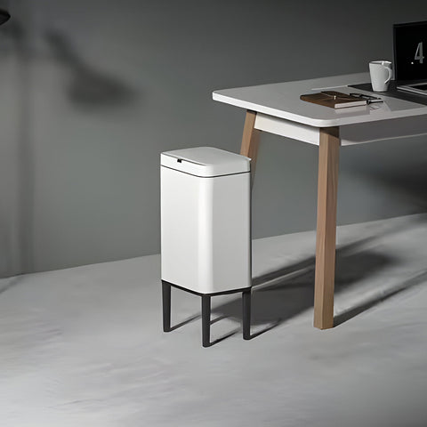 Sensor trash can with high legs