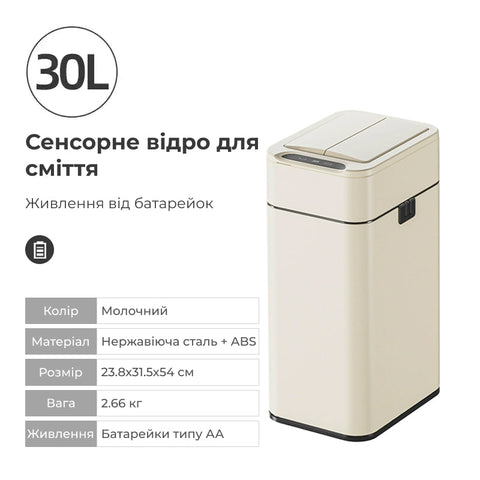 Современное сенсорное мусорное ведро