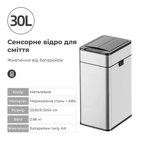 Сучасне сенсорне сміттєве відро
