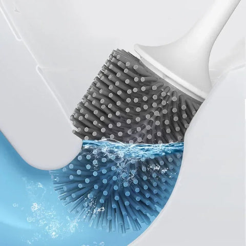 Ecoco wall-mounted silicone toilet brush