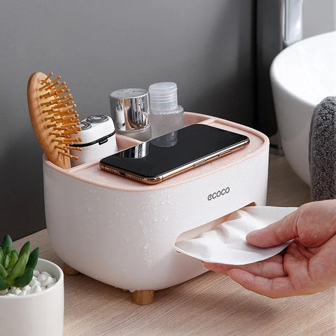 Ecoco Napkin Organizer with Storage Compartments