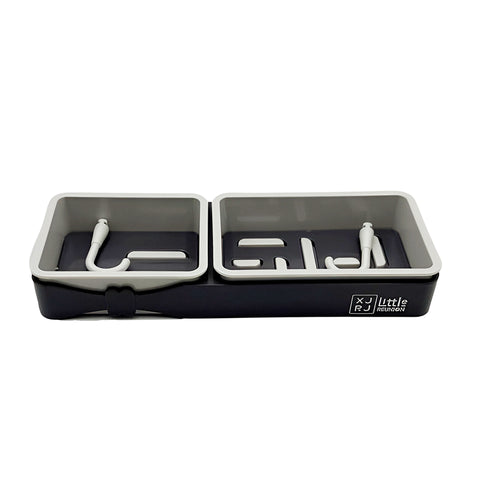 Wall-mounted plastic soap dish shelf