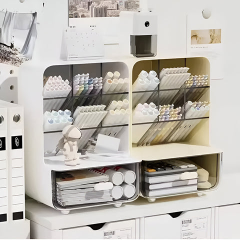 Stationery and cosmetics organizer