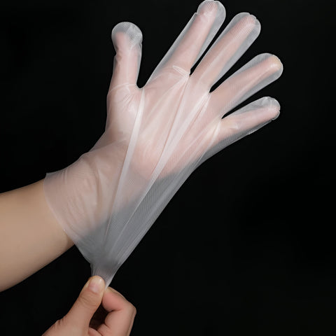 Disposable TPE kitchen gloves (white)