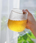 Textured Glass Cup