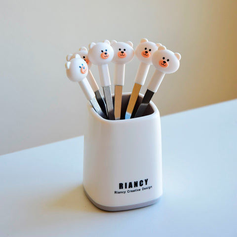 Cheese and fruit fork set "Medvezhy Veseloschi" by Riancy