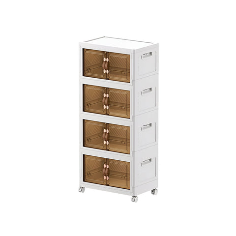 Modular storage system with transparent doors