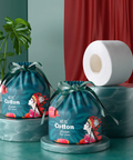 Disposable soft towels in a roll made of pure cotton