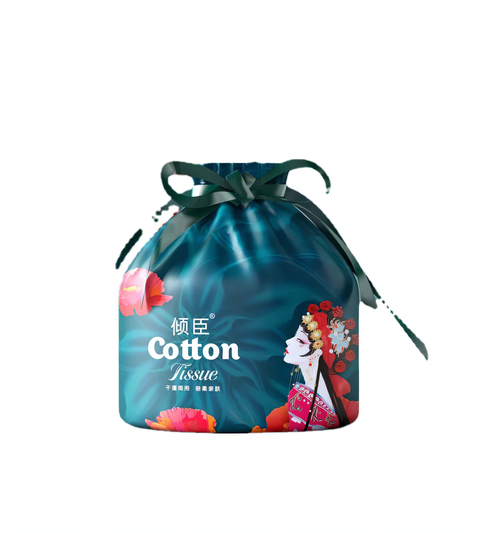 Disposable soft towels in a roll made of pure cotton