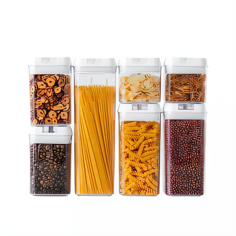 Food storage containers. loose and groats