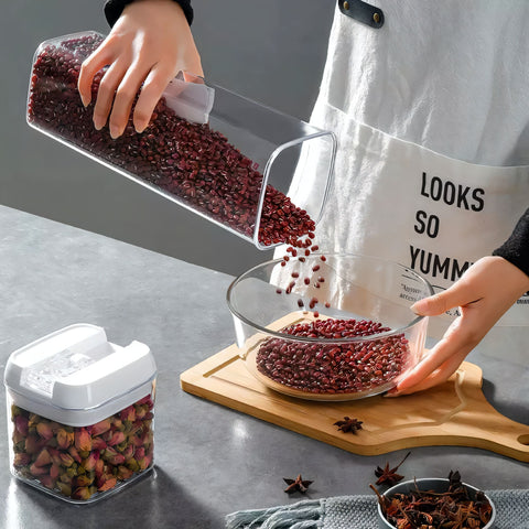 Food storage containers. loose and groats