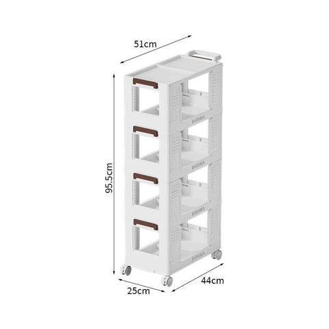 Universal Shelves on Wheels for Efficient Storage