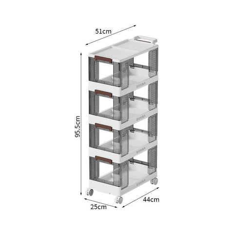 Universal Shelves on Wheels for Efficient Storage