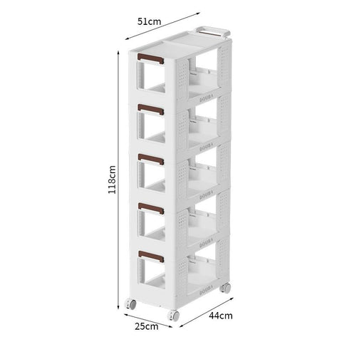 Universal Shelves on Wheels for Efficient Storage
