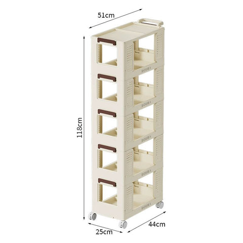 Universal Shelves on Wheels for Efficient Storage