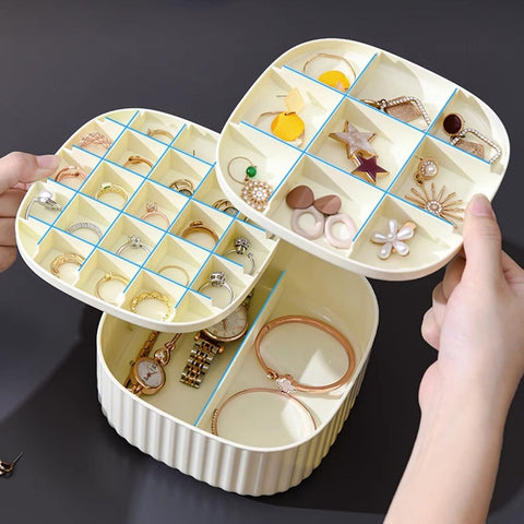 Шкатулка для украшений пластиковая с крышкой