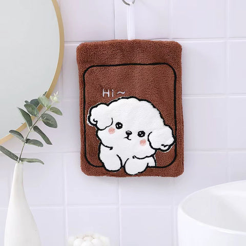 Cartoon hanging hand towel 18×25 cm