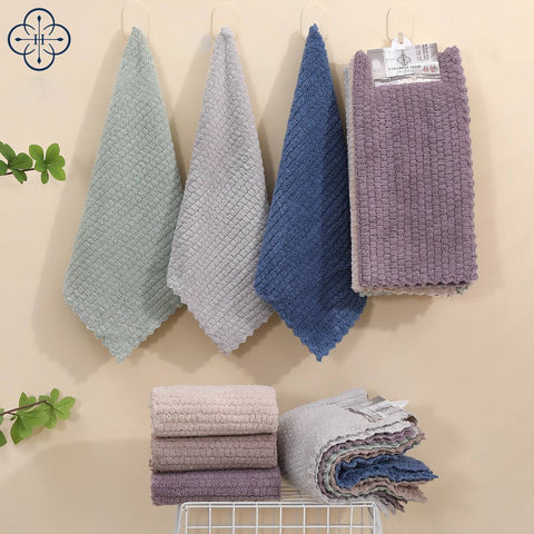 A set of cloths with a relief texture for effective cleaning