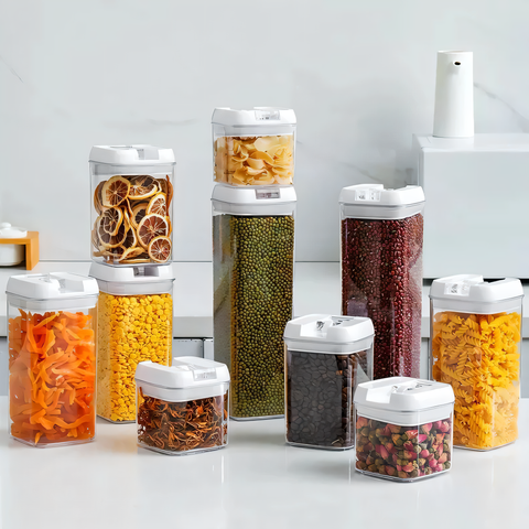 Containers for storing food, loose and cereals