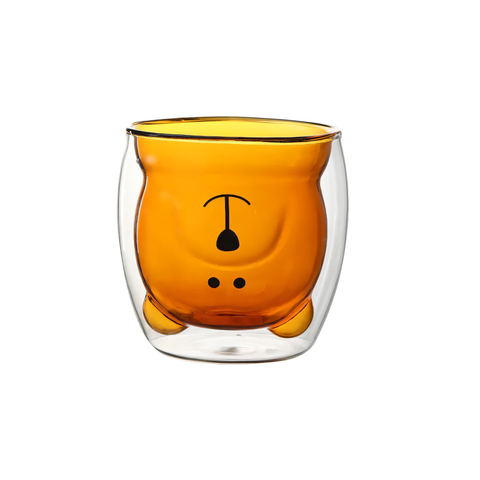 Unique Glass Mug "Bear"