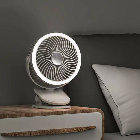 Portable fan with clip