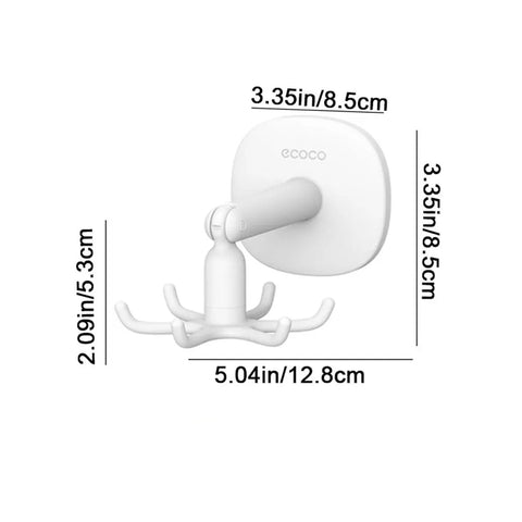 Універсальний настінний гачок-органайзер Ecoco із поворотним механізмом