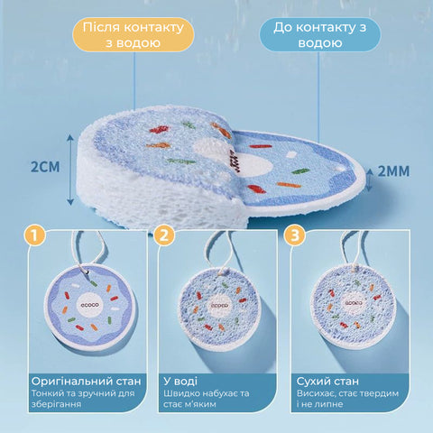 Губка кухонна Ecoco