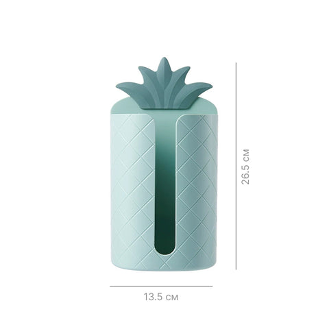 Wall-mounted napkin dispenser in the shape of a pineapple
