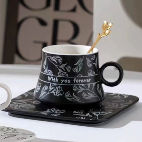 Cup and saucer "With you forever"