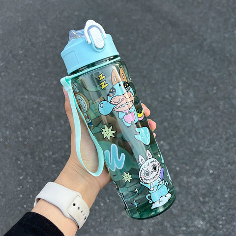Labubu water bottle 800 ml