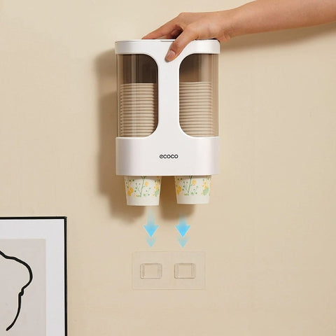 Ecoco wall-mounted disposable cup holder