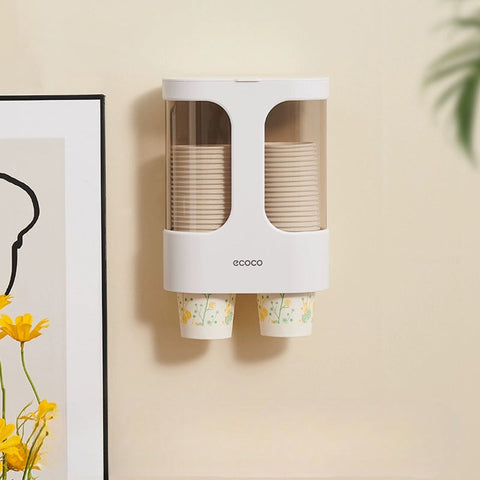 Ecoco wall-mounted disposable cup holder