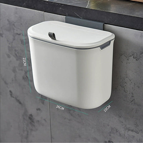 Hanging kitchen trash can