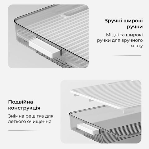 Піднос з дренажною сіткою
