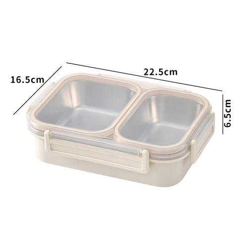 Ланч-бокс из нержавеющей стали с двумя отделениями