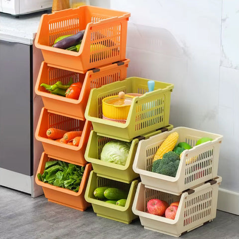 Универсальные пластиковые корзины для хранения