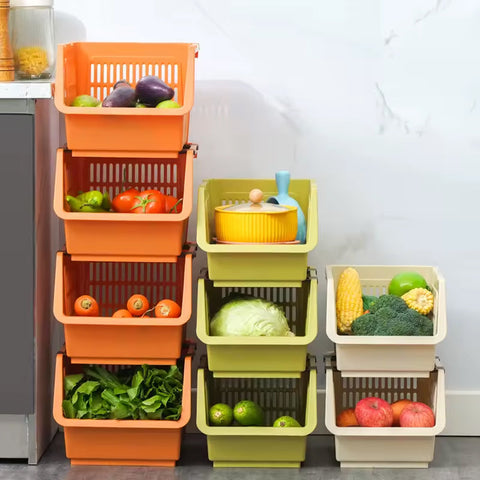 Универсальные пластиковые корзины для хранения