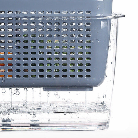 Контейнер для зберігання з дренажною корзиною