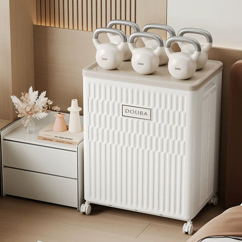 Ящик для хранения на колесах с крышкой