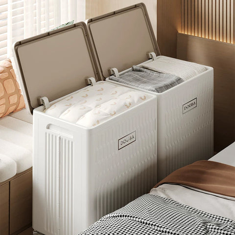 Ящик для хранения на колесах с крышкой