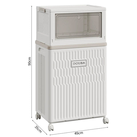 Ящик для хранения на колесах с крышкой