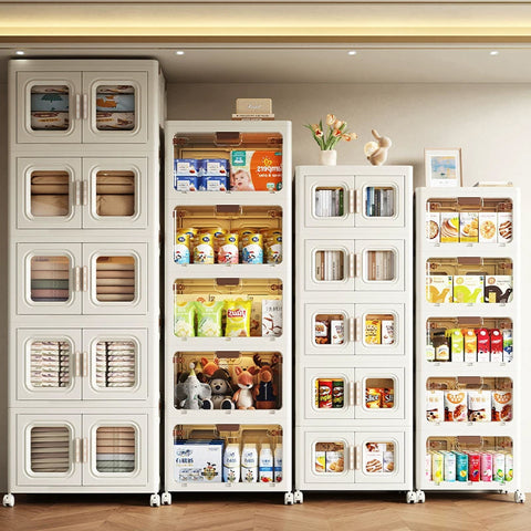 Складной шкаф для хранения с прозрачной дверцей