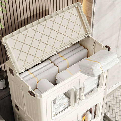 Складной шкаф для хранения с прозрачной дверцей