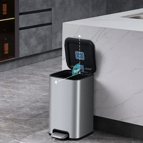 Корзина с педалью из нержавеющей стали